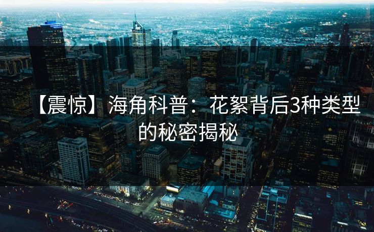 【震惊】海角科普：花絮背后3种类型的秘密揭秘